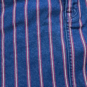 American Eagle Outfitters Blue Striped Mini Skirt